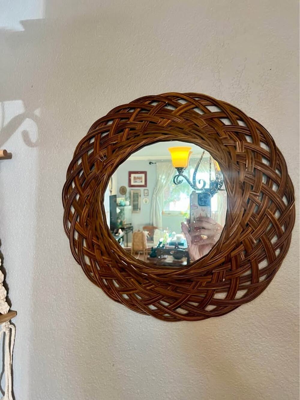 Woven Rattan Wall Mirror
